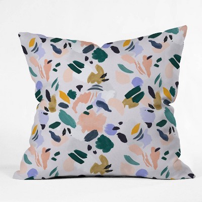 16"x16" Marta Barragan Camarasa Terrazzo Brushstrokes Throw Pillow - Deny Designs