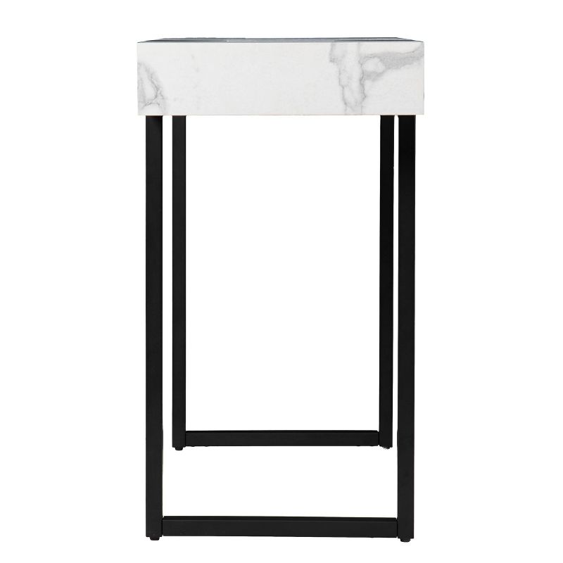 Wennan Modern Faux Marble Console Table Black/White - Aiden Lane, 6 of 11