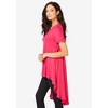 Roaman's Women's Plus Size Georgette-Back Ultra Femme Tunic - 4 of 4