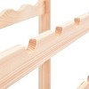 vidaXL Pinewood Wine Rack - Compact Storage for 12 Bottles, Elegant Natural Wood Design, Easy-to-Assemble - Perfect for Kitchen/Dining Room - 4 of 4