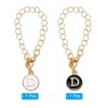 Unique Bargains Charm Personalized Initial Name ID Stanley Tumbler Cup Accessories 2 Pcs - 3 of 4