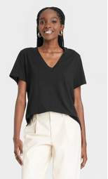 Women's Short Sleeve V-Neck T-Shirt - A New Day™