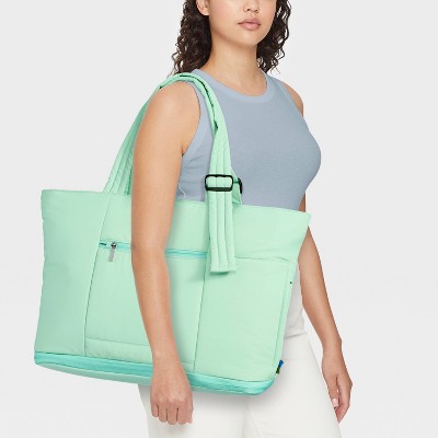 Puffer Expandable Weekender Bag - Open Story™ Sage Green: Travel Softside Carry On