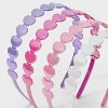 Girls' 4pk Plastic Heart Headband - Cat & Jack™️ - 3 of 3