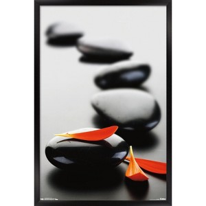 Trends International Massage Stones - Red Framed Wall Poster Prints - 1 of 4