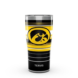 NCAA Iowa Hawkeyes 20oz Hype Stripes Stainless Steel Tumbler - 1 of 4