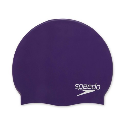 Speedo plain moulded silicone hot sale cap