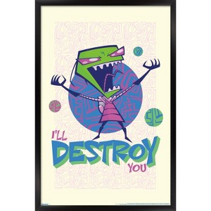 Trends International Invader Zim - I'll Destroy You Framed Wall Poster Prints - 1 of 4