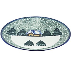 Blue Rose Polish Pottery WR Unikat Dinner Plate - 1 of 1