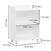 HOMLUX 3/4-Tier Kids Toy Storage Organizer Wooden Children's Bookcase Display Bookshelf,White - 3 of 4