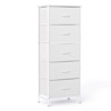 Cozy 5-Drawer Fabric Dresser with Steel Frame and Wood Top,Lightweight Storage Organizer for Bedroom,Closet,Entryway,Living Room - 3 of 4