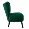 NicBex Accent Chair Unique Style Velvet Lounge Chair with  Button-Tufted Back Wood Legs Reading Chair Comfy Chair, Green - 2 of 4