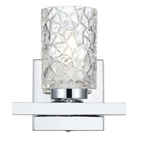 Elegant Lighting Cassie 7 inch Wall Sconce in Chrome - 1 of 4