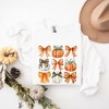 Simply Sage Market Women's Graphic Sweatshirt Coquette Fall Pumpkin and Bows - 3 of 4