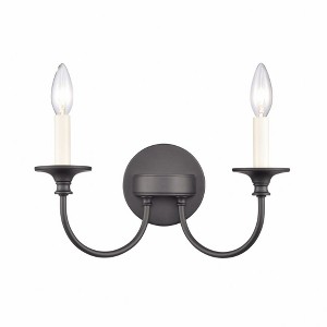 Elk Home Cecil 2 - Light Vanity in  Matte Black - 1 of 3