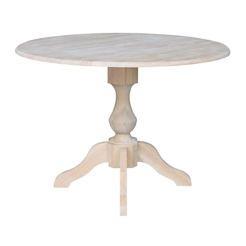 Blake Round Drop Leaf Table Unfinished - International Concepts, 3 of 11