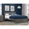AFI Furnishings Oxford Queen Bed with Footboard and USB Turbo Charger in Grey - 2 of 4