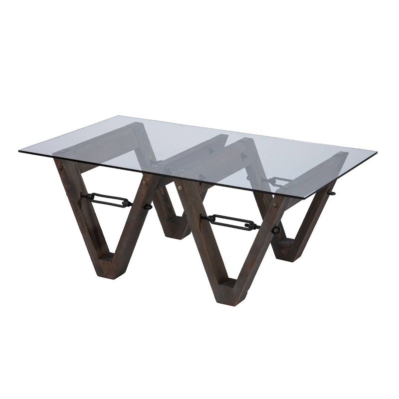 Vicar Reclaimed Wood Cocktail Table Brown/Black - Aiden Lane, 5 of 10