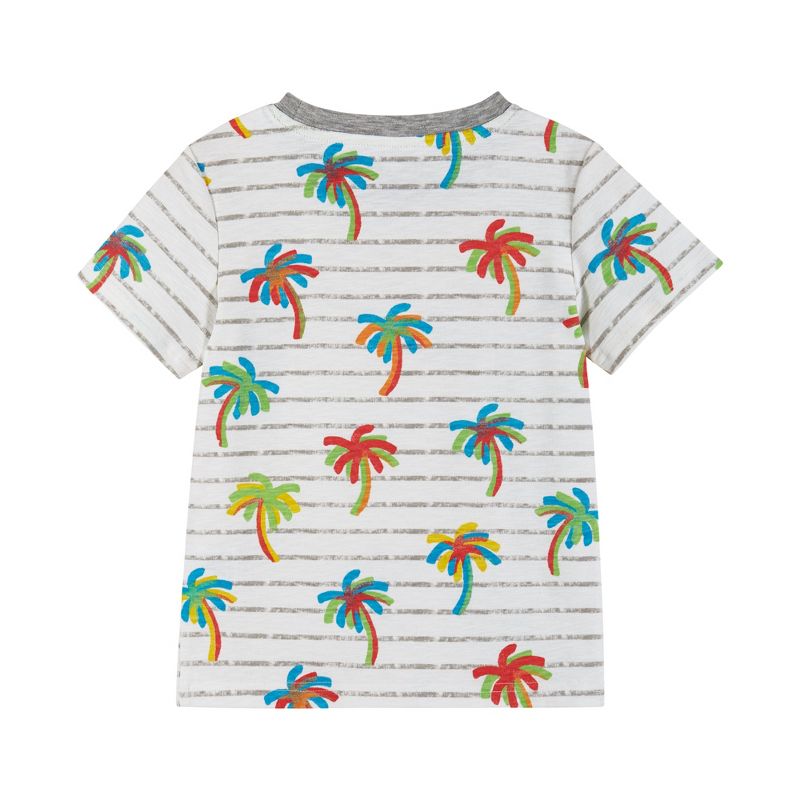 Andy & Evan  Toddler White Palm Printed Tee, 2 of 4