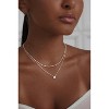 14K Gold or Silver Plated CZ Choker Set for Women: Dainty Gold Chain & Simulated Diamond Pendant, Trendy Jewelry Gift - 3 of 4