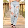 Women's High Rise Baggy Jean - KanCan - 3 of 4