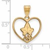 Black Bow Jewelry 14k Yellow Gold Plated Sterling Silver Alpha Phi Greek Life Pendant - 2 of 3