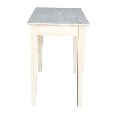 Elegant Solid Parawood Writing Desk with Practical Drawer