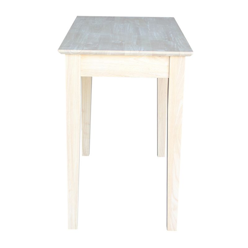 Solid Wood Writing Table Unfinished - International Concepts, 5 of 13