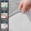 BAGOKIE 3 Piece Chenille Bathroom Rug Set - 3 of 4