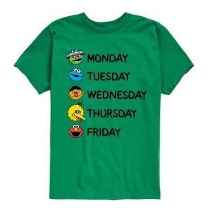 Boys' - Sesame Street - Days Of The Week Short Sleeve Graphic T-Shirt - 1 of 4