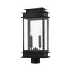 Livex Lighting Princeton 2 - Light Post Light in  Black/Polished Chrome Stainless Steel - 4 of 4
