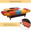 Small Space Colorful Sleeper Sofa, Solid Wood Legs - 2 of 4