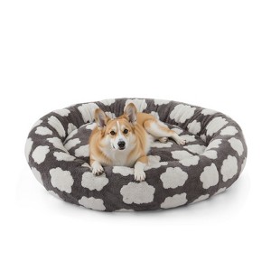 JOEJOY Dog Beds Large Sized Dog - Washable Furry Pet Beds, Round Orthopedic Corduroy Fleece Puppy Beds with Removable Zipper Cover - 1 of 4