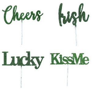 Saint Patricks 9.75 In Irish Cutout Picks Plant Stick Lucky Decorative Garden Stakes - 1 of 4