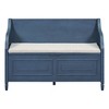 NicBex Storage Bench Modern Wooden Shoe Bench with Adjustable Shelves and Removable Linen Cushion for Mudroom, Entryway - 4 of 4