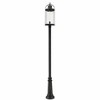 Z-Lite Roundhouse 1 - Light Post Light in  Black - 3 of 4