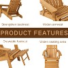 Kumasinova 19"/30"/29" Folding Adirondack Chair,Hemlock Wood Pre-Assembled Outdoor Chairs,330lb Capacity,Camping Chairs for Garden,Patio&Poolside - 3 of 4