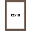 PosterPalooza | Elegant Brown Picture Frame - UV Acrylic, Foam Board Backing, Hanging Hardware - 2 of 4