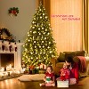 Tangkula 7.5' Artificial Green PVC Christmas Fir Tree Indoor w/ Metal Stand and 700 LED Lights - 4 of 4