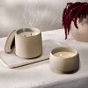 2 Wick Ceramic Jar Candle with Lid - Casaluna™ - 2 of 4