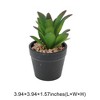 Unique Bargains Artificial Plants Plastic Green 2.76"x2.76"x3.54" 1 Pcs - 3 of 4