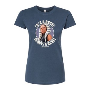 Women's - Star Wars - Once A Rebel Ahsoka Fitted Graphic T-Shirt - 1 of 2