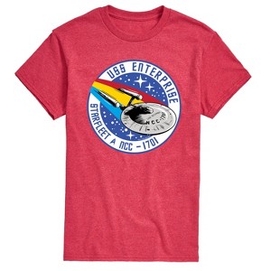 Men's - Star Trek - Enterprise Mission Patch Short Sleeve Graphic T-Shirt - 1 of 4