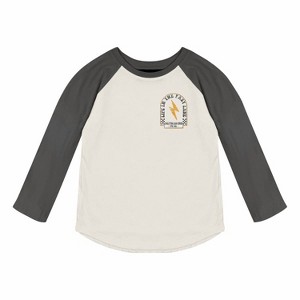 Boy's Fast Lane Long Sleeve Raglan - TINY WHALES - 1 of 3
