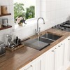 16 Gauge Stainless Steel 33x19 inch Undermount Double Bowl Kitchen Sink (60/40) with 9 Inch Deep Sink - 3 of 4