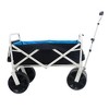 SEVOBAL Utility Storage Cart Garden Flower Cart With Green Canvas Bag For Easy Transportation Of Firewood, Green, 44.40"*20.40"*41.30" - 4 of 4