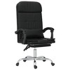 vidaXL Massage Reclining Office Chair Black Faux Leather - 2 of 4