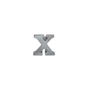 Slickblue Zinc Alphabet Letters, Individual A-Z & "&" Symbol, Wall Letters, Modern, Silver, 2.5"x2" Each - 1 of 4