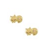Junior Jewels 14K Gold Over Sterling Silver Children's Diamond Accent Cat Earrings - 3 of 3