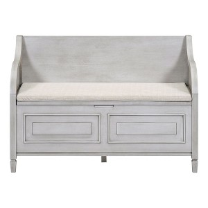 NicBex Modern 41.9" Storage Bench with High Back for Living Room and Entryway - 1 of 4